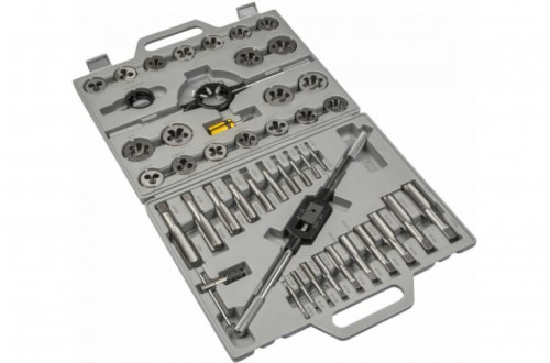 Набор метчиков и плашек 45 предметов. M6-M24 "SDW TOOLS" пласт.кейс Набор метчиков и плашек 45 предметов. M6-M24 "SDW TOOLS" пласт.кейс