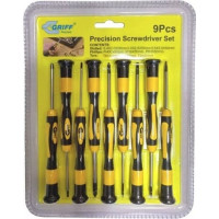 Набор отверток из 9шт, (3 крест. + 3 шлиц.+3 Torx) CrV, магн.нак. "GRIFF"